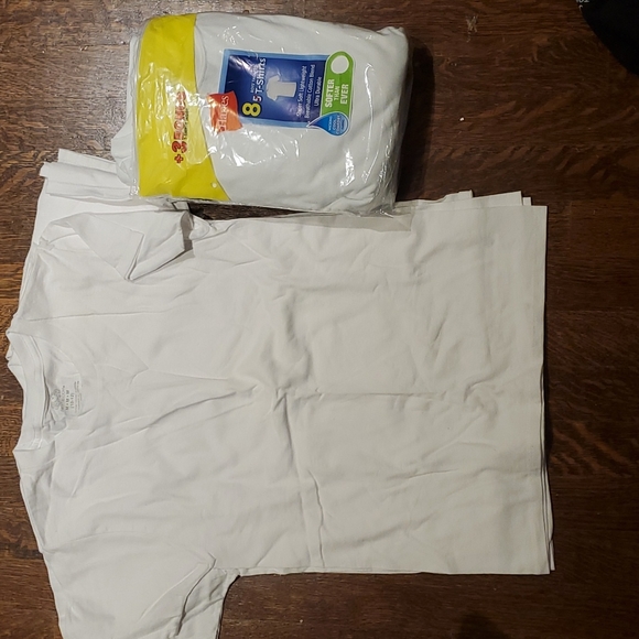 12 white 100% cotton Boys t-shirts 10-12 size - Picture 4 of 4